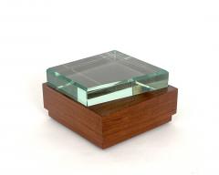  Fontana Arte FontanaArte FONTANA ARTE WALNUT AND GLASS BOXES EDITED BY FONTANA ARTE - 4593100