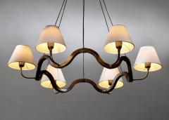  Fontana Arte FontanaArte Fontana Arte 6 arm chandelier - 4559731