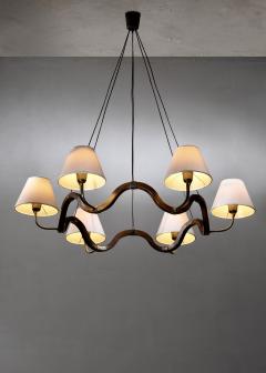  Fontana Arte FontanaArte Fontana Arte 6 arm chandelier - 4559733
