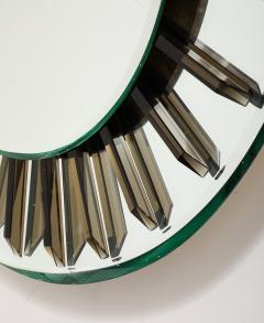  Fontana Arte FontanaArte Fontana Arte Circular Glass Wall Mirror circa 1955 - 4430503