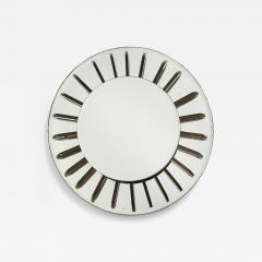  Fontana Arte FontanaArte Fontana Arte Circular Glass Wall Mirror circa 1955 - 4434811