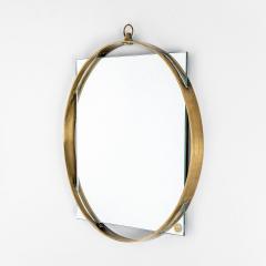  Fontana Arte FontanaArte Fontana Arte Little Hanging Mirror with Brass Frame 50s - 3204925