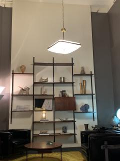  Fontana Arte FontanaArte Fontana Arte Pendant 220 in glass and brass Italy late 1940s - 4470579