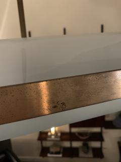  Fontana Arte FontanaArte Fontana Arte Pendant 220 in glass and brass Italy late 1940s - 4470585