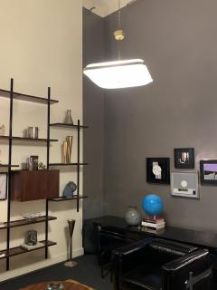  Fontana Arte FontanaArte Fontana Arte Pendant 220 in glass and brass Italy late 1940s - 4470597