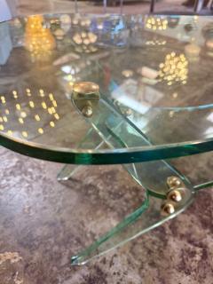  Fontana Arte FontanaArte Fontana Arte Sculptural Glass Coffee Table Italy 1970s - 4695672