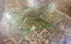  Fontana Arte FontanaArte Fontana Arte Sculptural Glass Coffee Table Italy 1970s - 4695676