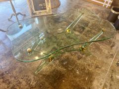  Fontana Arte FontanaArte Fontana Arte Sculptural Glass Coffee Table Italy 1970s - 4695677