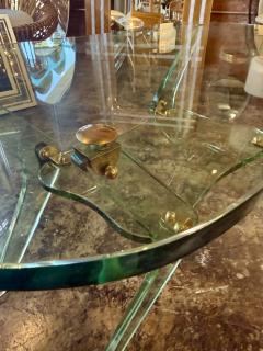  Fontana Arte FontanaArte Fontana Arte Sculptural Glass Coffee Table Italy 1970s - 4695678