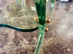 Fontana Arte FontanaArte Fontana Arte Sculptural Glass Coffee Table Italy 1970s - 4695679
