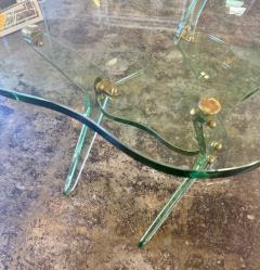 Fontana Arte FontanaArte Fontana Arte Sculptural Glass Coffee Table Italy 1970s - 4695680