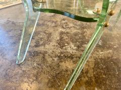  Fontana Arte FontanaArte Fontana Arte Sculptural Glass Coffee Table Italy 1970s - 4695682