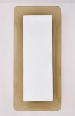 Fontana Arte FontanaArte Fontana Arte Slender Smoked Glass Mirror Italy 1960s - 4543642