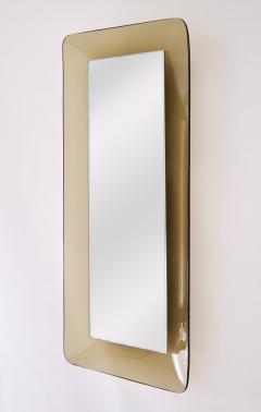  Fontana Arte FontanaArte Fontana Arte Slender Smoked Glass Mirror Italy 1960s - 4566183