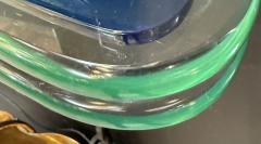  Fontana Arte FontanaArte Fontana Arte blue mirror with glass console Italy 1970 - 4264301