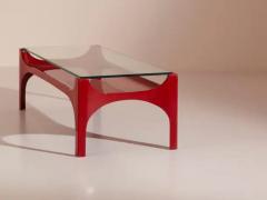  Fontana Arte FontanaArte Fontana Arte fiberglass and glass coffee table model 2542 Italy 1960s - 3548336