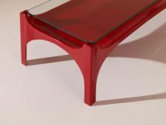  Fontana Arte FontanaArte Fontana Arte fiberglass and glass coffee table model 2542 Italy 1960s - 3548338