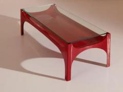  Fontana Arte FontanaArte Fontana Arte fiberglass and glass coffee table model 2542 Italy 1960s - 3548339