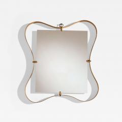  Fontana Arte FontanaArte Fontana Arte mirror with brass frame Italy 1950s - 4247203