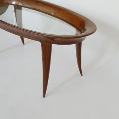  Fontana Arte FontanaArte Italian 1940s sculpted oval coffee table attributed to Fontana Arte - 3036719