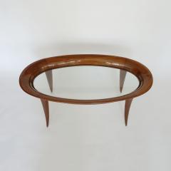  Fontana Arte FontanaArte Italian 1940s sculpted oval coffee table attributed to Fontana Arte - 3036720