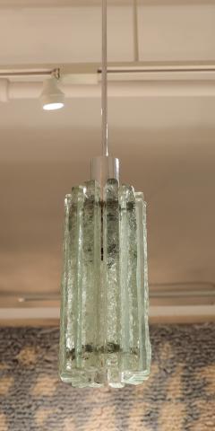  Fontana Arte FontanaArte Italian Glass Pendant Chandelier circa 1970 - 4601024