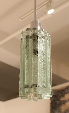  Fontana Arte FontanaArte Italian Glass Pendant Chandelier circa 1970 - 4601025