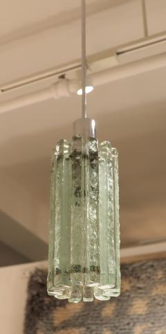  Fontana Arte FontanaArte Italian Glass Pendant Chandelier circa 1970 - 4601026