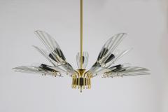  Fontana Arte FontanaArte Italian Mid Century Fifteen Ligths Chandelier Fontana Arte Style 1950 - 3449981