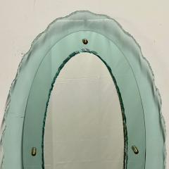  Fontana Arte FontanaArte Italian Mid Century Modern Fontana Arte Oval Glass Mirror or Plateau or Tray - 3015959