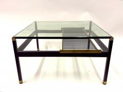  Fontana Arte FontanaArte Italian Mid Century Square Double Tier Cantilevered Coffee Table Fontana Arte - 4189509