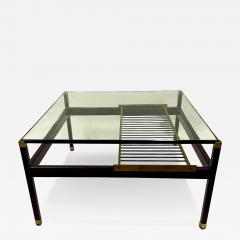 Fontana Arte FontanaArte Italian Mid Century Square Double Tier Cantilevered Coffee Table Fontana Arte - 4193005