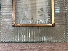  Fontana Arte FontanaArte Italian Modern Fontana Arte Glass And Brass Frame - 4423806