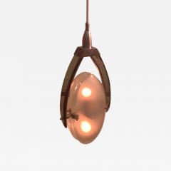  Fontana Arte FontanaArte MID CENTURY ITALIAN GLASS PENDANT IN THE MANNER OF FONTANA ARTE - 3324774