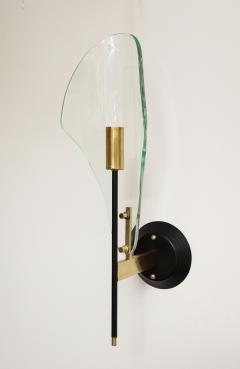  Fontana Arte FontanaArte Max Ingrand for Fontana Arte Glass Wall Sconces circa 1960 - 3156647