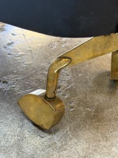  Fontana Arte FontanaArte Max Ingrand for Fontana Arte Very Rare Italian Brass Glass Bar Cart 1950s - 4229165