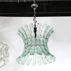  Fontana Arte FontanaArte Mid Century Scalloped Glass Chandeliers by Quattro Zero for Fontana Arte - 3898948