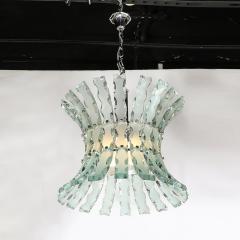  Fontana Arte FontanaArte Mid Century Scalloped Glass Chandeliers by Quattro Zero for Fontana Arte - 3899054