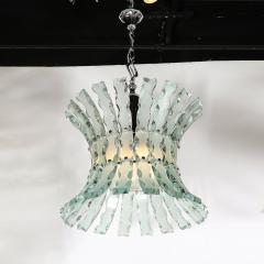  Fontana Arte FontanaArte Mid Century Scalloped Glass Chandeliers by Quattro Zero for Fontana Arte - 3899058