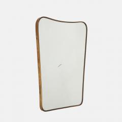  Fontana Arte FontanaArte Midcentury Brass Shaped Brass Mirror by Fontana Arte - 4270640