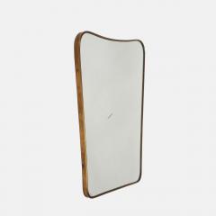  Fontana Arte FontanaArte Midcentury Brass Shaped Brass Mirror by Fontana Arte - 4270641
