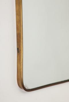  Fontana Arte FontanaArte Midcentury Brass Shaped Brass Mirror by Fontana Arte - 4270644