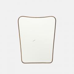  Fontana Arte FontanaArte Midcentury Brass Shaped Brass Mirror by Fontana Arte - 4277230