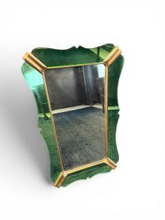  Fontana Arte FontanaArte Mirror green Glass By Fontana Arte - 4583415
