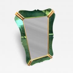  Fontana Arte FontanaArte Mirror green Glass By Fontana Arte - 4583431