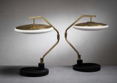  Fontana Arte FontanaArte Pair of Max Ingrand table lamps for Fontana Arte - 4595835
