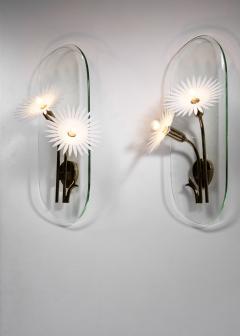  Fontana Arte FontanaArte Pair of Pietro Chiesa wall lamps for Fontana Arte - 4595777