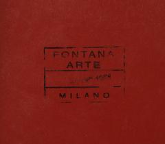  Fontana Arte FontanaArte Rare Large Stamped Shaped Brass Wall Mirror by Fontana Arte - 4787499