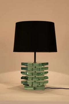  Fontana Arte Heavy cut glass table lamp - 3726366