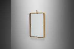  Fontana Arte Italian Model 2060 Brass Wall Mirror for Fontana Arte Italy 1950s - 4100206